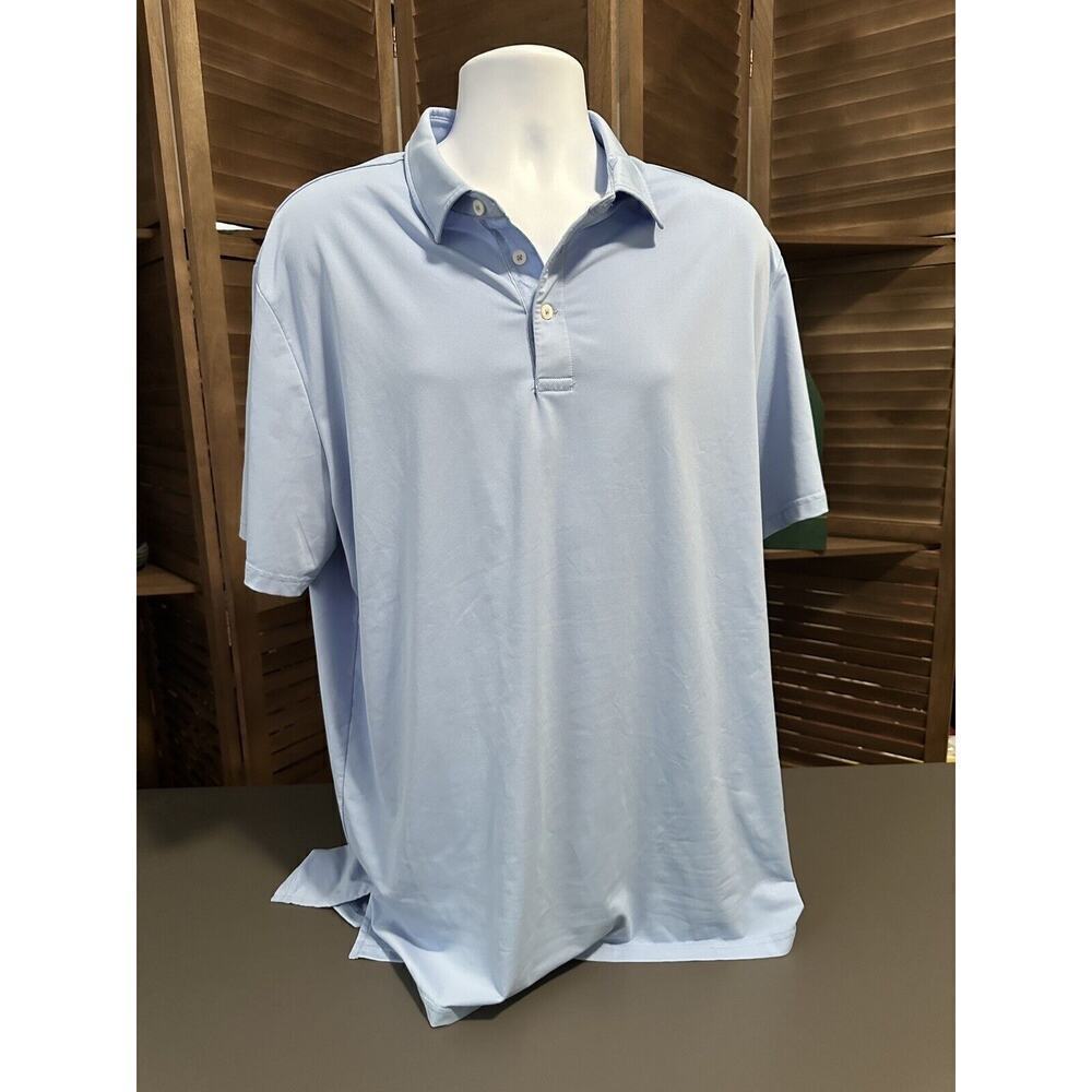 Polo Ralph Lauren RLX Men’s Short Sleeve Golf Polo Blue XL Wicking Shirt 👕